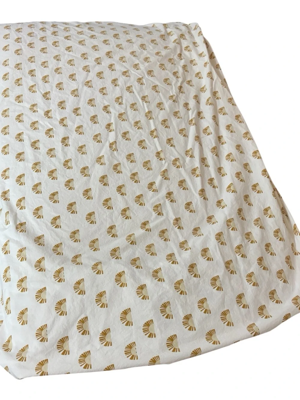 West Elm Kids Sherman Samuel Dessert Sun Nursery Crib Fitted Sheet Gold Sunburst